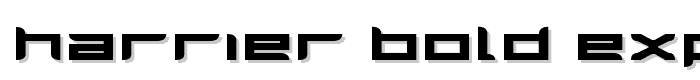 Harrier Bold Expanded font